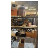 One lot electrical item and parts shelves not