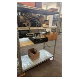 One piece 5 feet aluminum shelves. The item