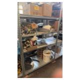 One piece, aluminum shelves inside an item not