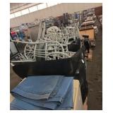 2 pallets of metal chairs