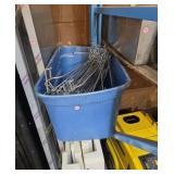 Blue bucket with brackets