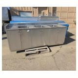 98 inch Triple sink with Cabinetry