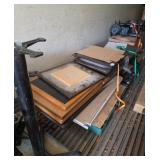 Pallet of miscellaneous tabletops