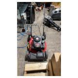 Troy-Bilt gas-powered walk-behind lawn mower as