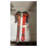 Heavy-Duty Straight Pipe Wrenches One pair