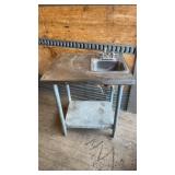 Approx 30 inch Stainless Steel Table with Hand