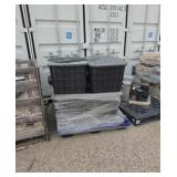 Skid of eight grease traps