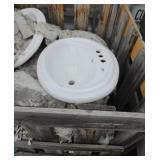 Skid of approximately 15 drop in sinks