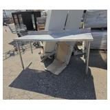 71x28x36-in High stand  table one leg short