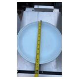 15 blue plates