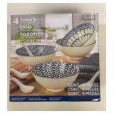 $19 4 bowls with spoons