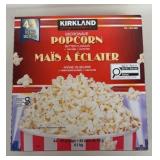 Kirkland popcorn box open