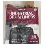 208 litres garbage bags box open