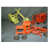 3 Marx & Tonka Construction Trucks