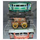 3 Tin Trolleys