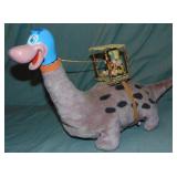Fred Flintstone on Dino. Battery Operated Toy