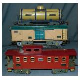 3 American Flyer ST GA Freight Cars