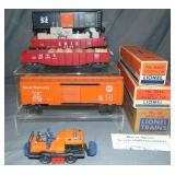 5 Lionel Freight Cars, 3 Boxed