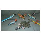 Box Lot of Assorted Toy Airplanes