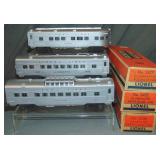 3 Clean Lionel Passenger Cars
