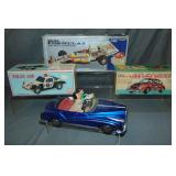 Lot of 4 Battery Operated Toy Vehicles, Some Boxed