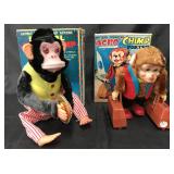 Lot of 2 Boxed Battery Operated Chimp Toys