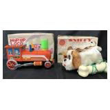 2 Boxed Battery Op Toys, Sniffy & Hop Up Loco