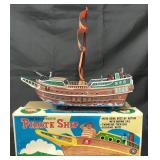 Battery Operated Pirate Ship. Boxed.