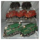 7 Early Lionel Electric Locomotives