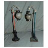 2 Bing Globed Lamposts