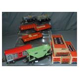 7 Lionel Freight Cars, 4 Boxed