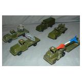 5 TootsieToy Military Trucks, Star Cabs