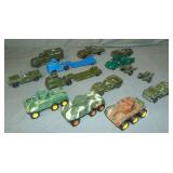 14pc ToosieToy Military Vehicle Lot