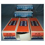 Lionel 600 Passenger Cars, 3 Boxes