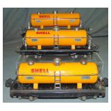 3 Lionel 2815 Shell Tanks Cars