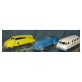 3 Early Soldo Wind-Up Vehicles