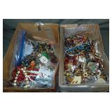 Estate Jewelry Lot in Two Cartons. Estate Jewelry Lot in Two Cartons.