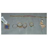 Estate Gold Jewelry Lot. Estate Gold Jewelry Lot.