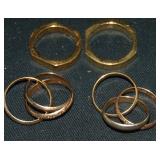 Lot of Gold Rings. Lot of Gold Rings.