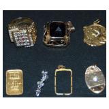 Estate Gold Jewelry Lot. Estate Gold Jewelry Lot.