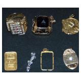 Estate Gold Jewelry Lot.