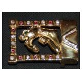 18 Kt Yellow Gold Belt Buckle. 18 Kt Yellow Gold Belt Buckle.