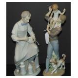 Lladro. Porcelain Figurines. Lot of 2.