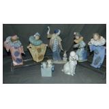 Lladro Nao Figurines. Lot of  7.