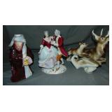 Royal Dux Porcelain. Lot of 3 Royal Dux Porcelain. Lot of 3