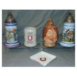 Beer Steins, Spaten Jug and Ashtray Beer Steins, Spaten Jug and Ashtray