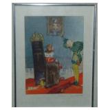 Icart Signed Photogravure, Gargantua Et Pantagruel Icart Signed Photogravure, Gargantua Et Pantagruel
