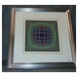 Victor Vasarely Signed Serigraph "Titan B"