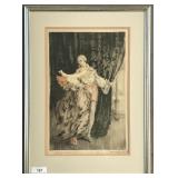 Louis Icart, "Dancers" Signed Etching 1928