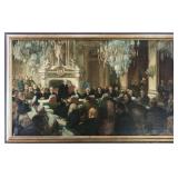 Karl Anderson "Treaty of Versailles" Oil on Canvas Karl Anderson "Treaty of Versailles" Oil on Canvas